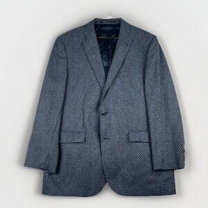 Baumler Mens Size 54 Wool Suit Jacket Tollegno 1900 Italy Blue Wool